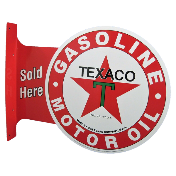 Texaco Gas Pump Clock METALLSKILT.NO