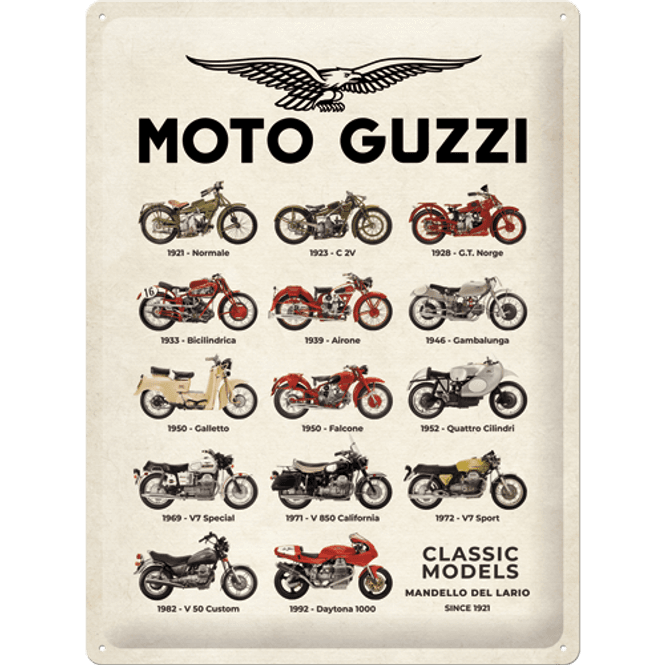 Hovedbilde Moto Guzzi - Model Chart